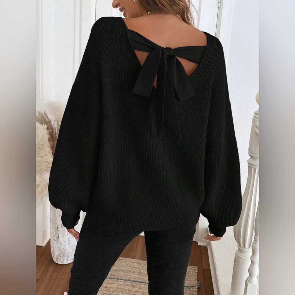 Tie Back Sweater